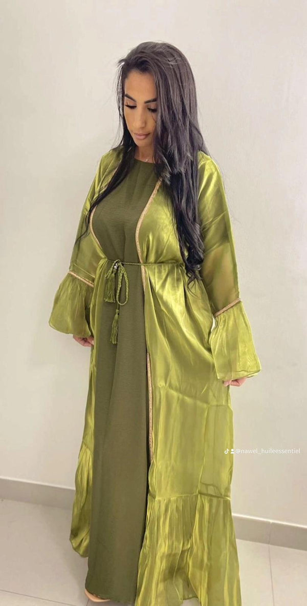 Abaya Dubaï - verte