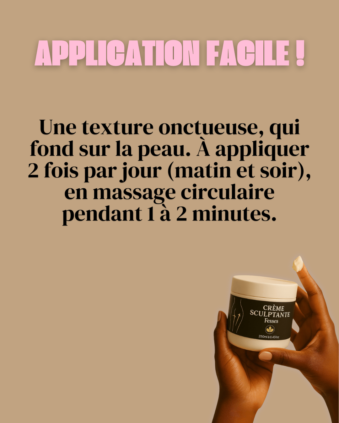 Crème sculptante Fesses VEGAN 🍃