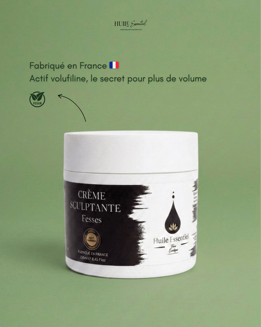 Crème sculptante Fesses VEGAN 🍃