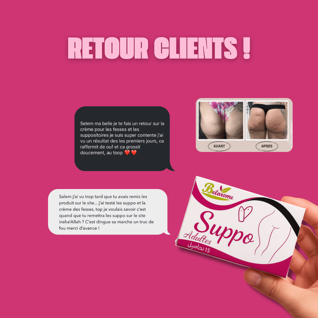 Suppositoire Volume Fesses